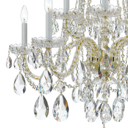 Crystorama Lighting Group Traditional Crystal 10 Light 32" Wide Crystal Chandelier with Swarovski Spectra Crystal Accents
