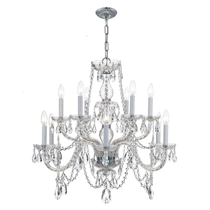 Crystorama Lighting Group Traditional Crystal 12 Light 31" Wide Crystal Chandelier with Swarovski Spectra Crystal Accents