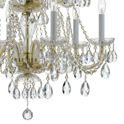 Crystorama Lighting Group Traditional Crystal 12 Light 26" Wide Crystal Chandelier with Swarovski Strass Crystal Accents