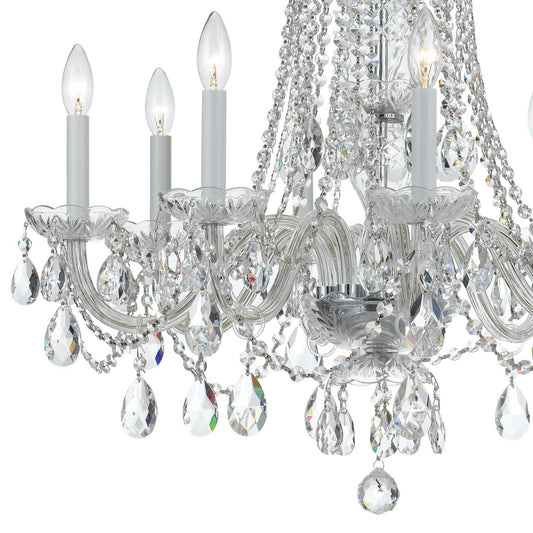 Crystorama Lighting Group Traditional Crystal 8 Light 26" Wide Crystal Chandelier with Swarovski Strass Crystal Accents