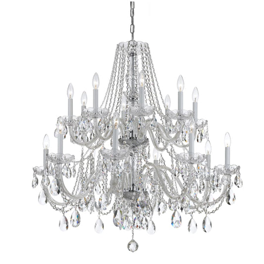 Crystorama Lighting Group Traditional Crystal 16 Light 37" Wide Crystal Chandelier with Swarovski Strass Crystal Accents