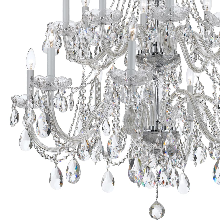 Crystorama Lighting Group Traditional Crystal 16 Light 37" Wide Crystal Chandelier with Swarovski Strass Crystal Accents