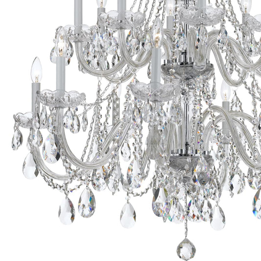 Crystorama Lighting Group Traditional Crystal 16 Light 37" Wide Crystal Chandelier with Swarovski Spectra Crystal Accents
