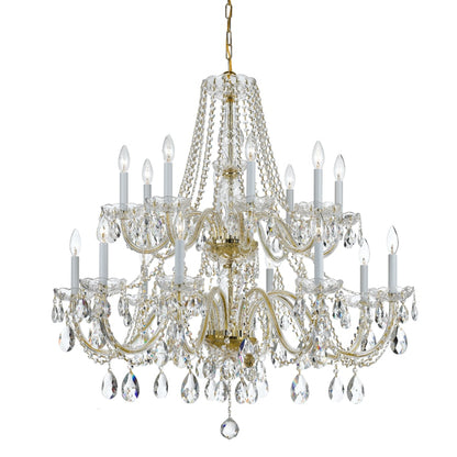 Crystorama Lighting Group Traditional Crystal 16 Light 37" Wide Crystal Chandelier with Swarovski Spectra Crystal Accents