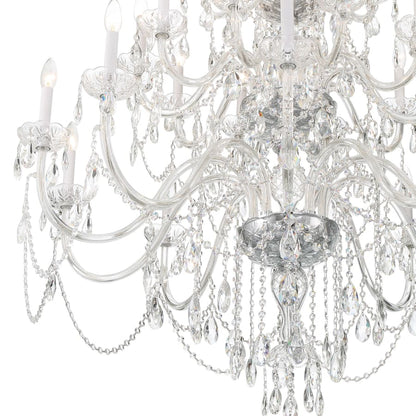 Crystorama Lighting Group Traditional Crystal 25 Light 45" Wide Crystal Candle Style Chandelier