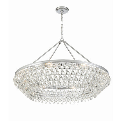 Crystorama Lighting Group Calypso 8 Light 40" Wide Chandelier with Clear Glass Accents