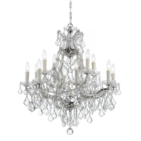 Crystorama Lighting Group Maria Theresa 13 Light 29" Wide Crystal Chandelier with Swarovski Strass Crystal Accents