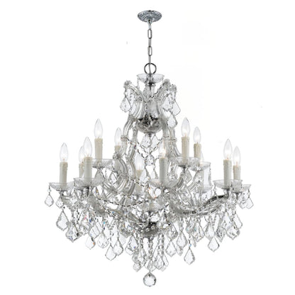 Crystorama Lighting Group Maria Theresa 13 Light 29" Wide Crystal Chandelier with Swarovski Spectra Crystal Accents