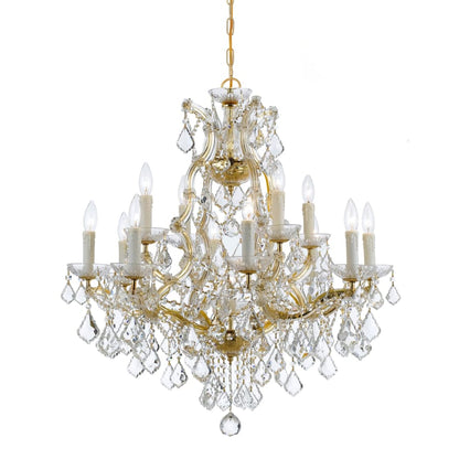 Crystorama Lighting Group Maria Theresa 13 Light 29" Wide Crystal Chandelier with Swarovski Spectra Crystal Accents