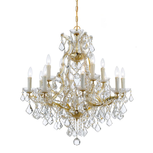 Crystorama Lighting Group Maria Theresa 13 Light 29" Wide Crystal Chandelier with Swarovski Spectra Crystal Accents