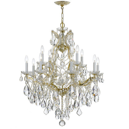 Crystorama Lighting Group Maria Theresa 13 Light 28" Wide Crystal Chandelier with Swarovski Strass Crystal Accents