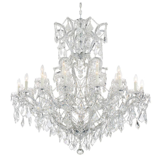 Crystorama Lighting Group Maria Theresa 25 Light 46" Wide Crystal Chandelier with Swarovski Spectra Crystal Accents