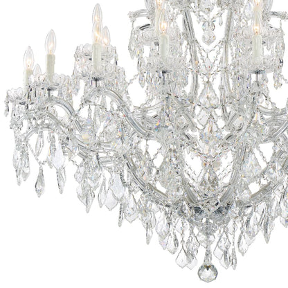 Crystorama Lighting Group Maria Theresa 25 Light 46" Wide Crystal Chandelier with Hand Cut Crystal Accents