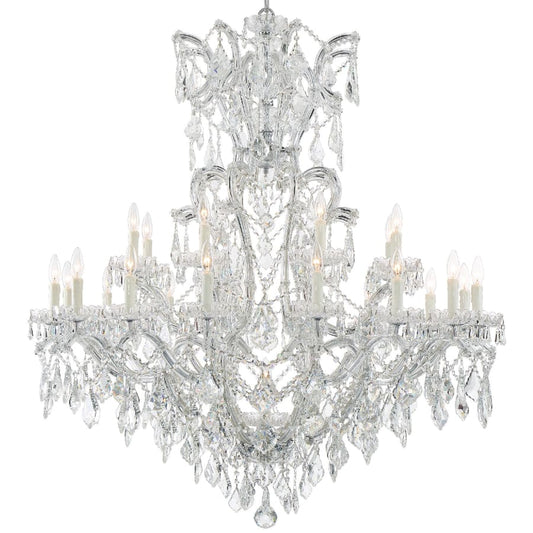 Crystorama Lighting Group Maria Theresa 25 Light 46" Wide Crystal Chandelier with Swarovski Strass Crystal Accents