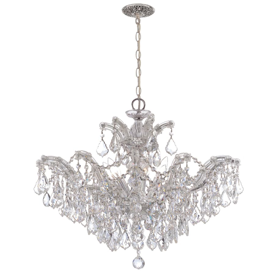 Crystorama Lighting Group Maria Theresa 6 Light 27" Wide Crystal Chandelier with Swarovski Strass Crystal Accents