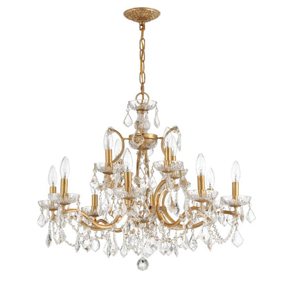 Crystorama Lighting Group Filmore 29" Wide 12 Light Crystal Candle Style Chandelier
