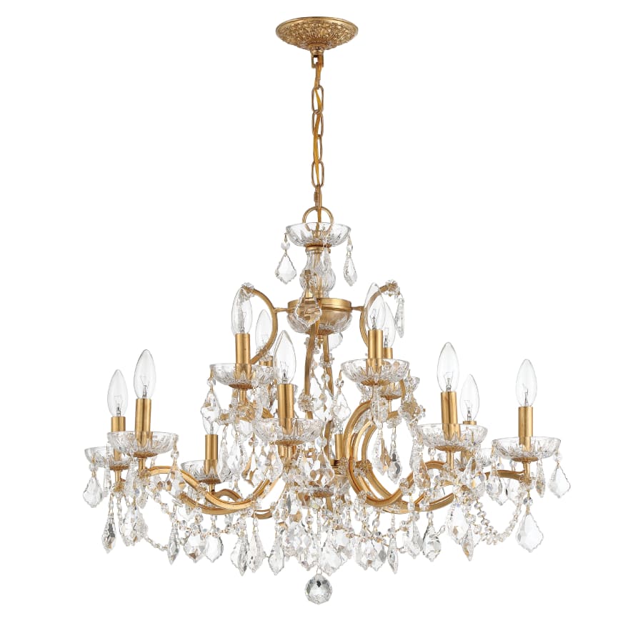 Crystorama Lighting Group Filmore 12 Light 29" Wide Crystal Candle Style Chandelier