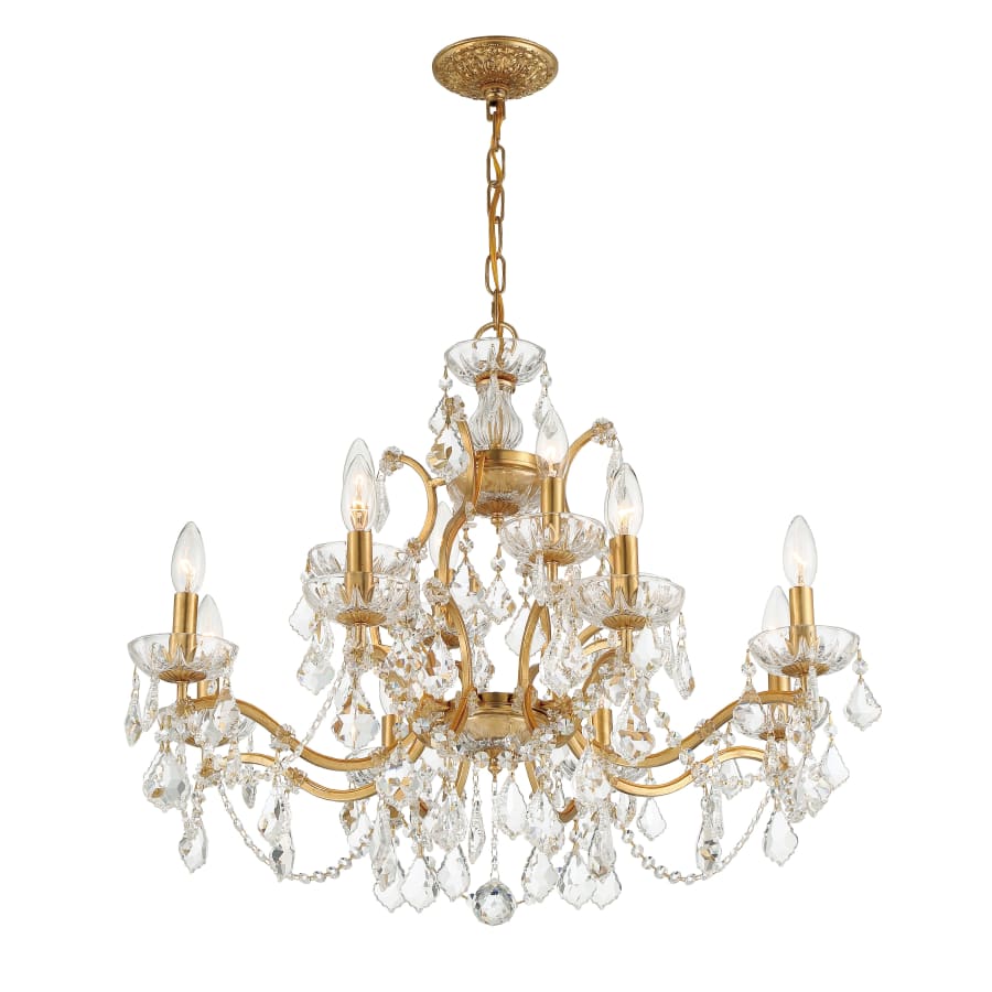 Crystorama Lighting Group Filmore 12 Light 29" Wide Crystal Candle Style Chandelier