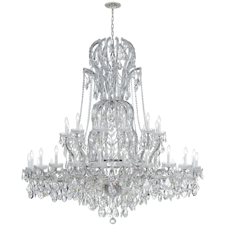 Crystorama Lighting Group Maria Theresa 37 Light 64" Wide Crystal Chandelier with Swarovski Spectra Crystal Accents