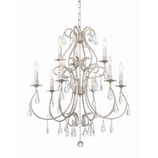 Crystorama Lighting Group Ashton 9 Light 26" Wide Crystal Chandelier with Swarovski Strass Crystal Accents