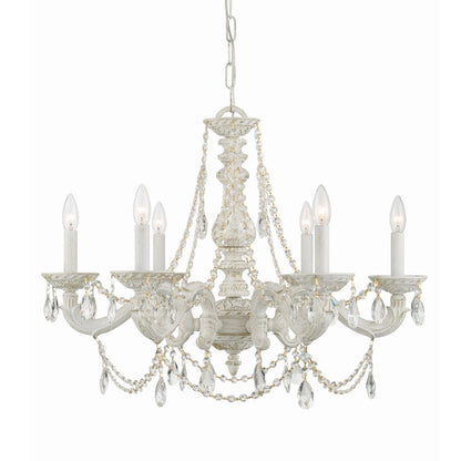Crystorama Lighting Group Paris Market 6 Light 28" Wide Crystal Chandelier with Swarovski Strass Crystal Accents