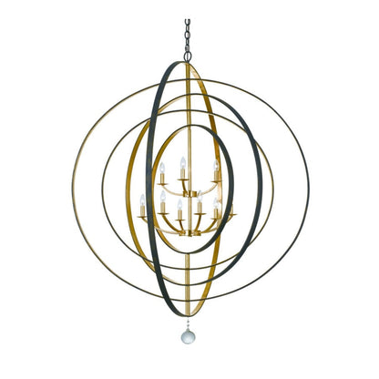 Crystorama Lighting Group Luna 9 Light 48" Wide Taper Candle Style Chandelier