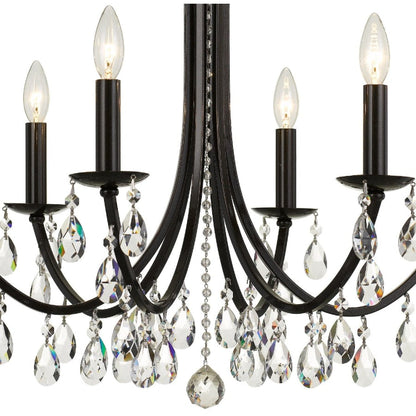 Crystorama Lighting Group Bridgehampton 6 Light 26" Wide Crystal Chandelier with Swarovski Strass Crystal Accents