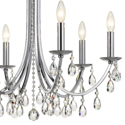 Crystorama Lighting Group Bridgehampton 6 Light 26" Wide Crystal Chandelier with Swarovski Strass Crystal Accents