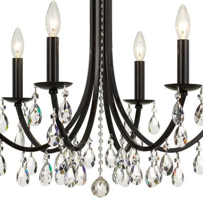 Crystorama Lighting Group Bridgehampton 6 Light 26" Wide Crystal Chandelier with Swarovski Strass Crystal Accents