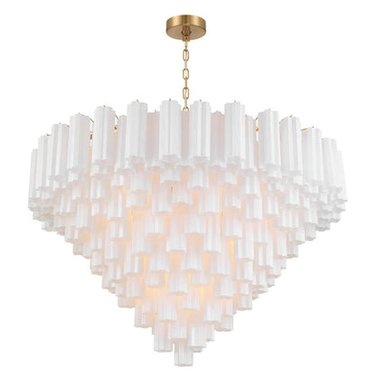 Crystorama Lighting Group Addis 28 Light 49" Wide Waterfall Chandelier