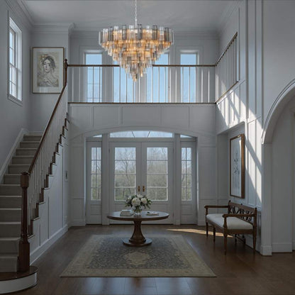 Crystorama Lighting Group Addis 28 Light 49" Wide Waterfall Chandelier