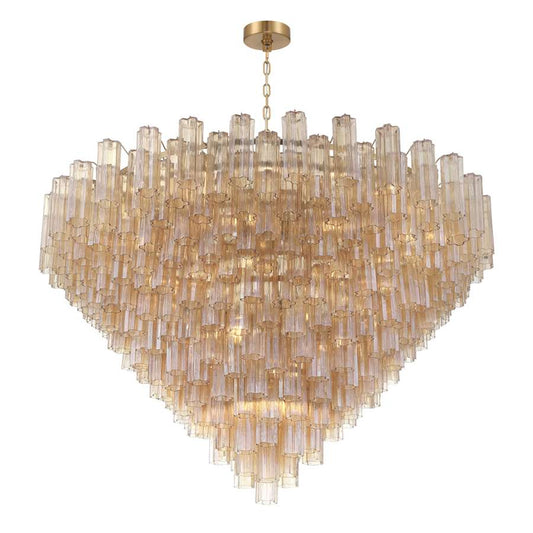 Crystorama Lighting Group Addis 40 Light 62" Wide Waterfall Chandelier