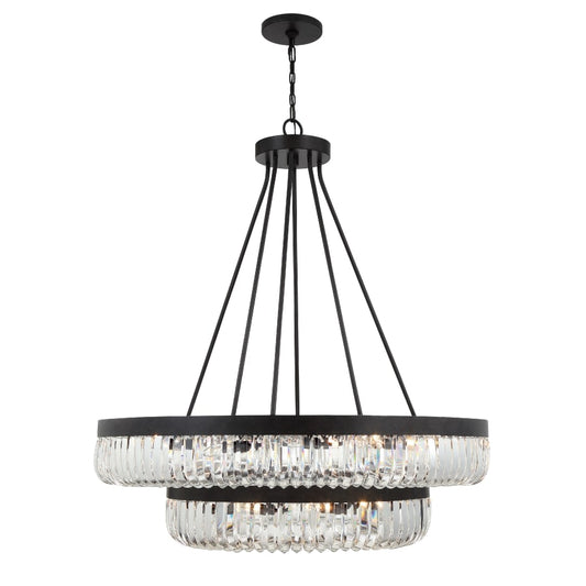 Crystorama Lighting Group Alister 26 Light 42" Wide Ring Chandelier with Clear Glass Shades