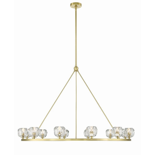 Crystorama Lighting Group Aragon 12 Light 48" Wide LED Crystal Ring Chandelier