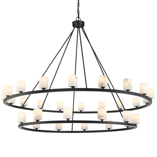 Crystorama Lighting Group Aragon 30 Light 59" Wide LED Ring Chandelier