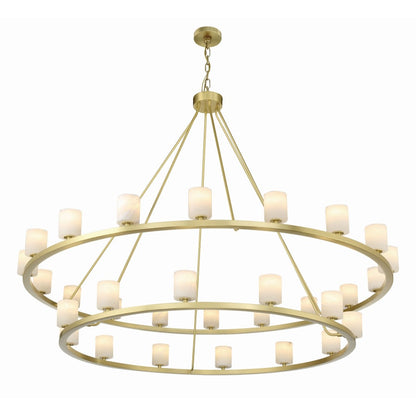 Crystorama Lighting Group Aragon 30 Light 59" Wide LED Ring Chandelier