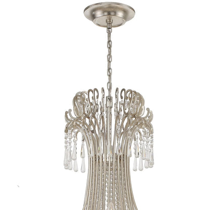 Crystorama Lighting Group Arcadia 28 Light 61" Wide Crystal Candle Style Chandelier with Hand Cut Crystal Accents