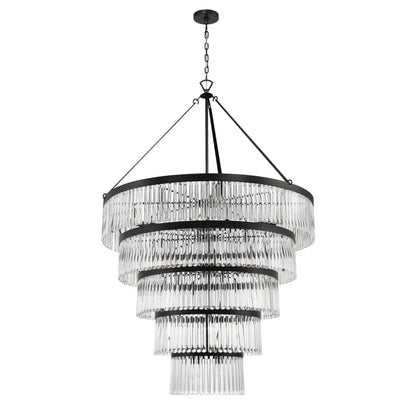 Crystorama Lighting Group Emory 30 Light 48" Wide Crystal Ring Chandelier