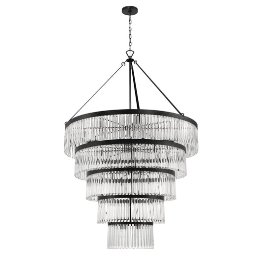 Crystorama Lighting Group Emory 30 Light 48" Wide Crystal Ring Chandelier