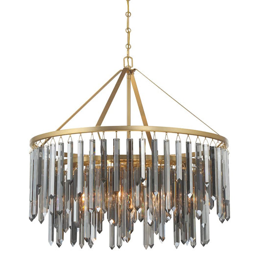Crystorama Lighting Group Gemma 9 Light 32" Wide Drum Chandelier