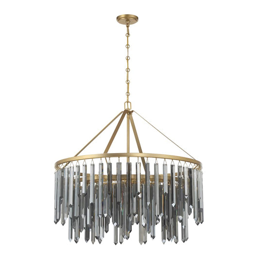 Crystorama Lighting Group Gemma 9 Light 32" Wide Drum Chandelier