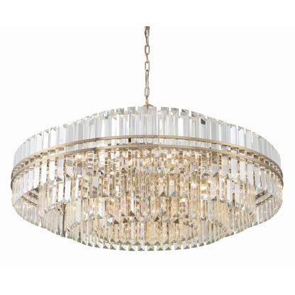 Crystorama Lighting Group Hayes 32 Light 41" Wide Crystal Waterfall Chandelier
