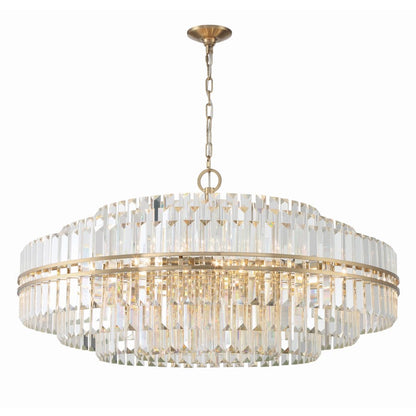 Crystorama Lighting Group Hayes 32 Light 41" Wide Crystal Waterfall Chandelier