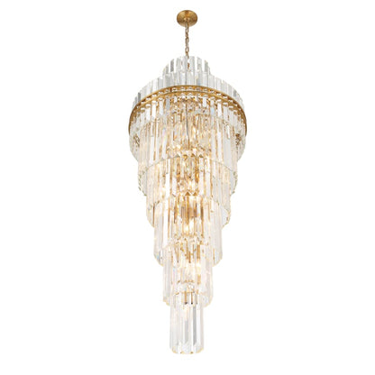 Crystorama Lighting Group Hayes 31 Light 24" Wide Crystal Waterfall Chandelier