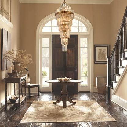 Crystorama Lighting Group Hayes 31 Light 24" Wide Crystal Waterfall Chandelier