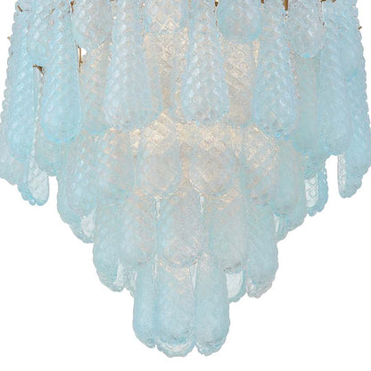 Crystorama Lighting Group Ollie 16 Light 26" Wide Waterfall Chandelier with Textured Sand Glass Shade