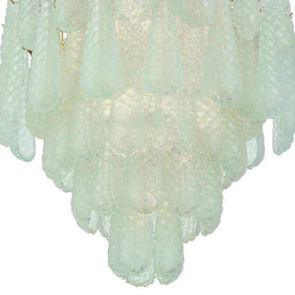 Crystorama Lighting Group Ollie 16 Light 26" Wide Waterfall Chandelier with Textured Sand Glass Shade