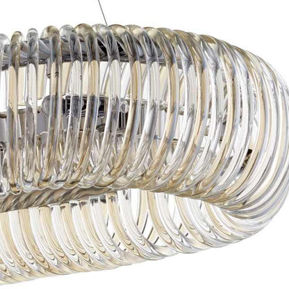 Beaming Around 8 Light 39" Wide Linear Chandelier