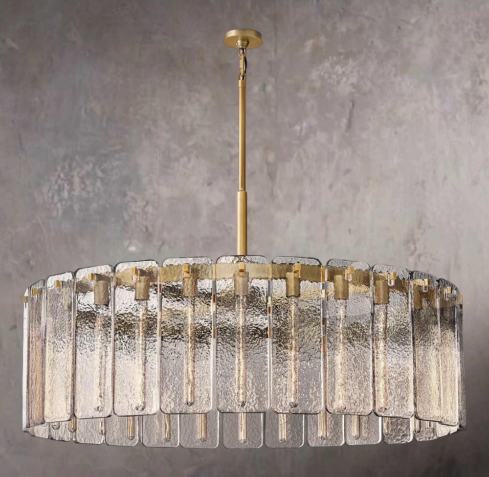 Calamette Circular Glass Chandelier 48"
