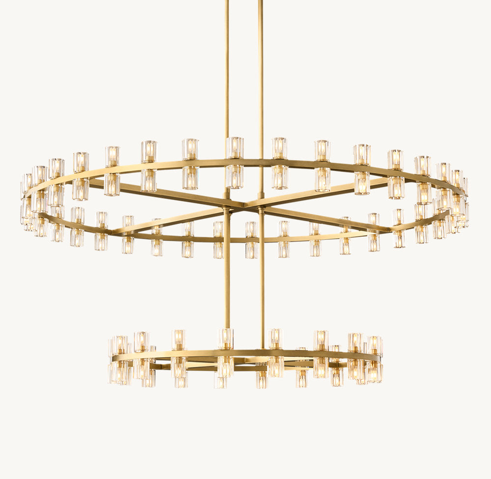 Arcachone Circular Two-Tier Chandelier 60"